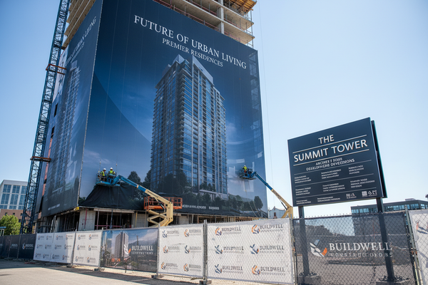 Building Wrap Installation
